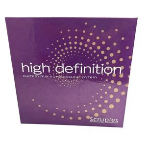Scruples High Definition Custom Mixing Gel Colour Swatch Book Purple Salon Pro